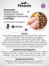 Сухой корм для стерилизованных кошек "Курица"