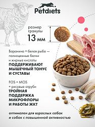 Корм для собак средних пород. Ягненок